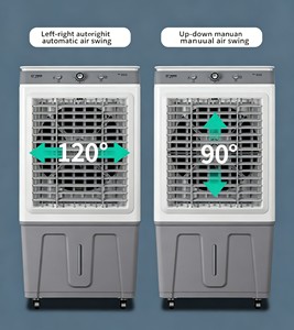 Ventilador de Enfriamiento de Agua <span class=keywords><strong>Evaporativo</strong></span> Mecánico OEM ODM, Portátil, con Tanque de Agua Grande de 35L, 3 Velocidades de Viento, para Apartamentos, Talleres, Tiendas - Product Image 6