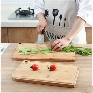 Bamboo Cutting Board Rectangle Solid <b>Wood</b> Kitchen Chopping <b>Block</b> Antibacterial Mildew Resistant Set - Product Image 2