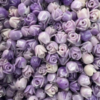 YIREPIN Grosir Manik-manik Bunga Pakalana Hawaii Resin Akrilik 7mm 10mm untuk Aksesori Pembuatan Perhiasan DIY