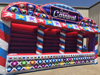 Tente de carnaval occidental bon marché et drôle stand de carnaval à thème occidental gonflable à vendre stand de carnaval en tuyau de pvc