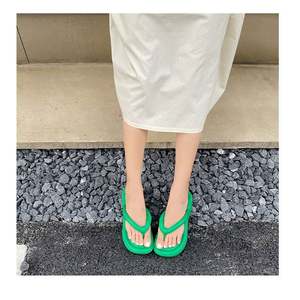 Nuevas zapatillas de verano con punta abierta y lazo de satén para <span class=keywords><strong>mujer</strong></span>, sandalias y zapatillas transpirables de estaciones simples - Product Image 6