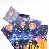 Cartes Oracle en papier impression personnalisée, pont du Tarot Mystique, cartes couleur or