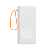 Station d'alimentation portable 50000 mAh, charge rapide PD 22,5 W, affichage LED, batterie externe avec câble USB-C et lumière pour ordinateur portable