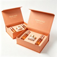 Boîte cadeau de luxe en gros pour cosmétiques, flacons de soin, boîte magnétique, ensembles de maquillage, emballage personnalisé pour lotions