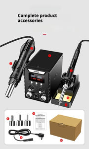 สถานีบัดกรี 8586D 60w หัวแร้งบัดกรี 2-in-1 สถานีบัดกรีอเนกประสงค์ หัวแร้งบัดกรีและปืนลมร้อน - Product Image 6