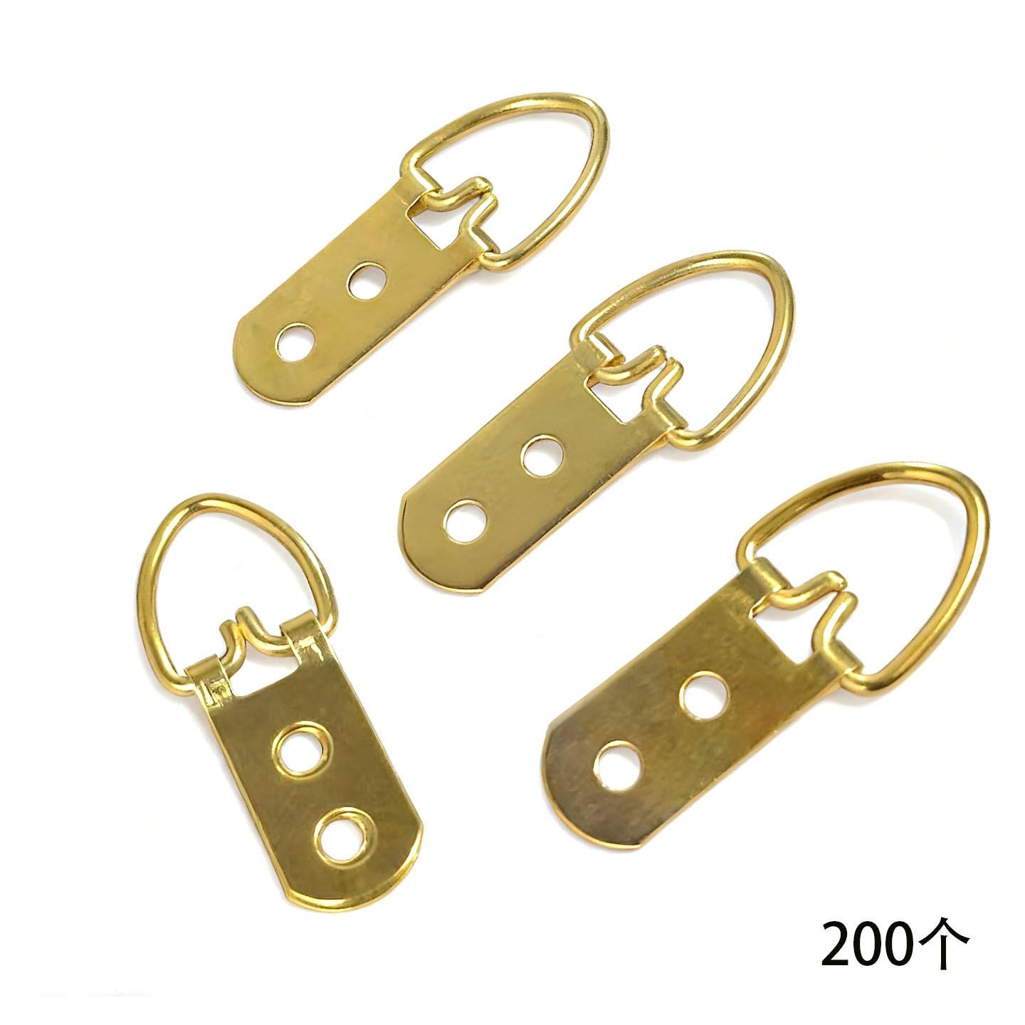 200 anneaux de suspension à double trou (or épais)