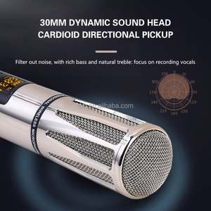 TNH <span class=keywords><strong>UM</strong></span>-E68 Microfono Wireless Intelligente UHF VHF ad Alta Frequenza per Conferenze, Spettacoli e Intrattenimento - Product Image 3