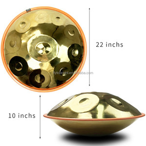 Ấm Cúng 10-Lưu Ý Handpan Trống Trống Handpan Thép Lưỡi Cụ Hoà<span class=keywords><strong>n</strong></span> Thành Handmade Thép Không Gỉ Buồng - Product Image 4
