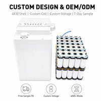 Boîtier vide personnalisé pour batterie lithium de stockage d'énergie pour vélo électrique 4815 V0 ABS PC 18650 48V OEM ODM