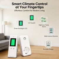 Sistema de Calefacción por Suelo Radiante, Termostato Digital Inteligente Inalámbrico Programable para Uso en Interiores, Gran Venta