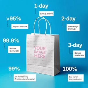 Eco-Friendly Custom Logo Printing Branded Fast Food Packaging Paper <b>Bags</b> Kraft Paper <b>Bags</b> for Food Takeaway With Twisted Handle - Product Image 5