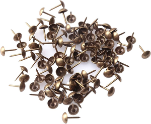 Chiodi per Bacheca, Chiodi per Tappezzeria a Testa Piatta, Borchie in Metallo Bronzo, Chiodi per Mobili, per Divani, Testiere, Borchie per Tappezzeria - Product Image 4
