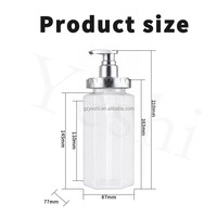 Bouteille de shampooing hexagonale en PET de 500 ml et 600 ml, avec pulvérisateur, vide, en plastique, pour gel douche, après-shampoing, emballage avec pompe à lotion