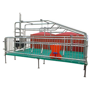 Nouveau prix d'usine Double corps cochon truie caisse de mise bas décrochage lit <span class=keywords><strong>Cage</strong></span> boîte galvanisé à chaud Cages pour animaux pour les fermes porcines - Product Image 4