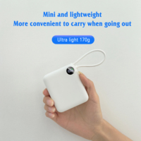 Nouvelle batterie externe à écran numérique 2025 avec protection contre la décharge excessive, 10000 mAh, charge rapide 22,5 W