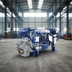 Moteur diesel marin Weichai Mairne 216 kW, 6 cylindres, 4 temps, démarrage électrique, refroidissement par eau, boîte de vitesses, pompe à eau de mer, cylindrée 10 L - Product Image 1