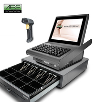 Système de caisse tout-en-un ABS, prix usine, mini, capacitif, pour restaurant, 10,4 pouces, Windows, Intel J1900, 1024x768, corps métallique