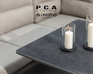 SIMPOLIFESTYLE Set di Divani Angolari in Alluminio e Tessuto per Esterni, Sedia Reclinabile CELESTIA per Terrazza e Giardino, Arredamento Premium per Resort e Hotel - Product Image 2