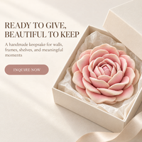 Rose éternelle en argile 3D, au toucher réel, en forme de fleur, aspect délicat, idéale pour la décoration de centre de table de mariage