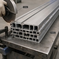 Profilé de guidage en T en alliage d'aluminium pour la construction et le soutien industriels