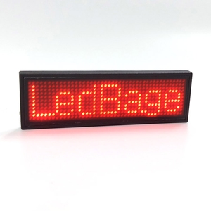 Etiqueta de Nombre LED Recargable Inalámbrica con Bluetooth, Placa de Identificación LED Reutilizable, Etiqueta de Precio Digital de 48*12 Píxeles para Restaurante o Tienda - Product Image 1