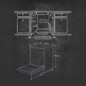 Midea Tự Động Mở 8 Chương Trình Hộ Gia Đình Tự Do <span class=keywords><strong>3</strong></span> Lớp Giỏ 14 Cài Đặt Máy Rửa Chén - Product Image 4