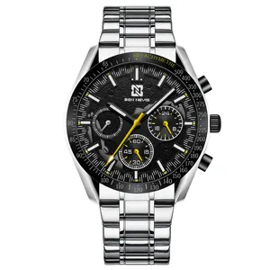 Biểu Tượng Tùy Chỉnh 3ATM Chống Nước Chronograph Cổ Tay Watch Trung Quốc Phong Trào Sang Trọng Đồng Hồ OEM Người Đàn Ông Đồng Hồ Thể Thao