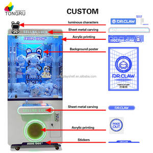 Máquina de garras americana para tiendas minoristas, máquina de garras de grado alimenticio para zona de juegos de snack bar, segura para premios de dulces y peluches - Product Image 4