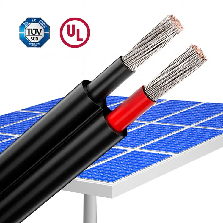 TUV UL approvazione XLPE isolato rame stagnato filo solare 2.5MM 4MM 6MM 10MM 16MM 35MM 240MM cavo fotovoltaico pannello solare DC cavo di alimentazione