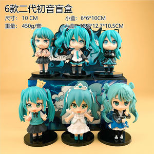 Dibujos animados lindo cantante <span class=keywords><strong>Miku</strong></span> moda cajas ciegas colección muñecas de PVC figura de acción juguete decoración cajas misteriosas para niños - Product Image 1