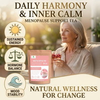 Vente directe usine Marque privée OEM Tisane pour la ménopause 20 sachets Infusion aux herbes Mélanges bien-être féminin Thé équilibrant pour personnalisation