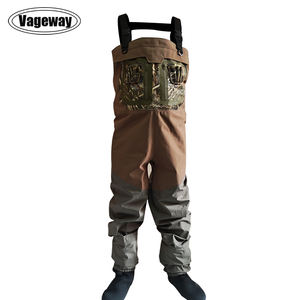 Waders de pêche et de chasse respirants en néoprène de 4,0 mm, <span class=keywords><strong>grande</strong></span> poche poitrine, 100 % imperméables en polyester, marque Hongxin pour l'extérieur - Product Image 2