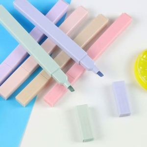 Stylos surligneurs de grande capacité, lot de 6, couleurs dégradées, marqueurs colorés pour étudiants, respectueux des yeux, essentiels pour l'école et le bureau - Product Image 4