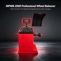 Équilibreuse de roues numérique avec indicateur laser et frein électromagnétique pour garage, 230 tr/min haute vitesse, pour jantes de 10 à 24 pouces, amélioration de l'efficacité