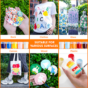 Set di <span class=keywords><strong>Colori</strong></span> Acrilici Art+soul - 24 <span class=keywords><strong>Colori</strong></span> Vibranti, Barattoli da 0,5oz/15ml, Non Tossici - Product Image 5