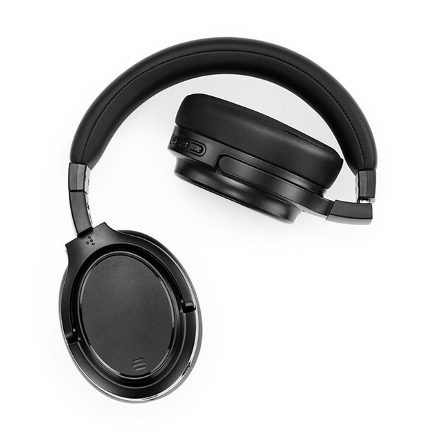 Over-Ear ANC Wireless Headphones LED BK IPX3 Waterproof Stereo Deep Bass 30 Hours Playtime Foldable Design for Travel Office