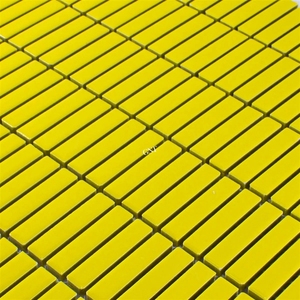 กระเบื้องโมเสคเซรามิกสีเหลืองลายเส้นสำหรับปูพื้นและผนังห้องครัว - Product Image 3