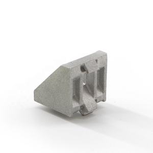 دعامة زاوية داخلية من الألومنيوم بفتحتين مع غطاء نايلون لتوصيل الألواح الألومنيوم، موديل 2020E--5 - Product Image 2