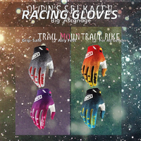 Guantes Unisex de Alta Calidad para Conducir, Completos, Impermeables, Transpirables, de Cuero y Microfibra con Estampado, Universales para Todas las Estaciones, Ciclismo al Aire Libre