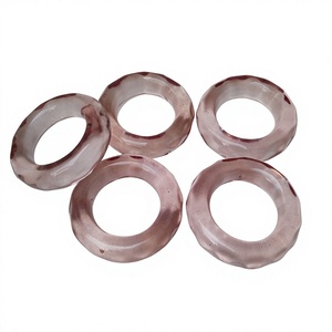 Anillos de Servilleta Modernos de Resina Pulida para Fiestas, Hogar, Hotel, Restaurante - Decoración de Mesa Ecológica con Diseño de Diamante Tallado - Product Image 3