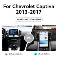 Écran autoradio MOOKAKA 13,6 pouces pour Chevrolet Captiva 2013-2017, navigation GPS Android, stéréo, écran partagé, CarPlay Android