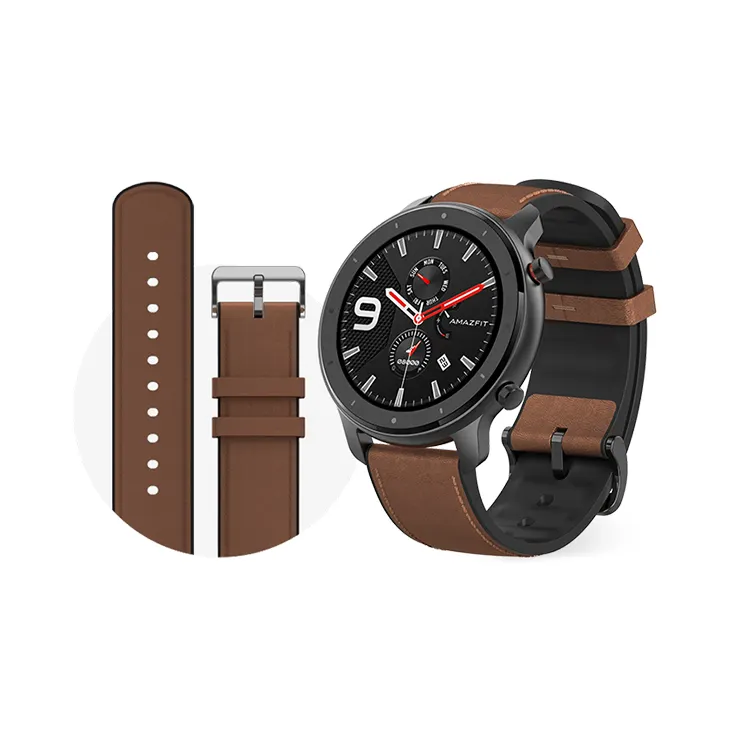 थोक मूल Xiaomi एम आई Amazfit जीटीआर 47mm Smartwatch 5 एटीएम पानी प्रतिरोधी AMOLED स्मार्ट घड़ी