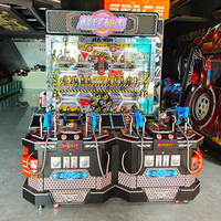 Machine de jeu d'arcade à monnayeur pour l'intérieur, avec support anglais, 4 joueurs, construction en métal/acrylique/plastique