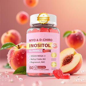Gomitas de Mioinositol y D-Chiroinositol OEM/ODM 40:1 2050mg, Fórmula 10 en 1 para <span class=keywords><strong>el</strong></span> Bienestar Femenino, 60 Unidades - Product Image 2