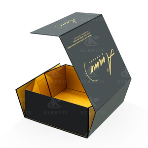 Wholesale Custom Printed Handmade Luxury Rigid Paper Cardboard <b>Black</b> Simple Empty Magnetic Closure <b>Gift</b> <b>Box</b> for Cosmetic - Product Image 6