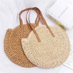 Einwegtasche Aus Weizenstroh Regenbogenwolken Strohtasche Gewebte Rafia Embrague Tasche Baumwollseil <span class=keywords><strong>Makramee</strong></span> - Product Image 3