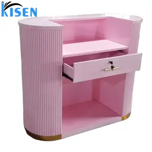 Hot Koop Beige Baby Roze Wit 100Cm 120Cm 150Cm 160Cm 170Cm 180Cm Moderne Bar teller Kantoor Tafel Mini Kleine Receptie