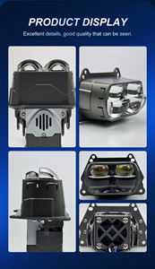 Faros delanteros de proyector de lente cuadrada superbrillantes de 80W, Mini módulos de matriz Led, faros delanteros para sistema de iluminación automático de coche - Product Image 4