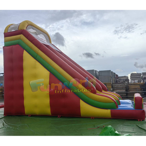 Château gonflable commercial de qualité supérieure pour fêtes en plein air, toboggan gonflable, grand toboggan sec gonflable pour enfants - Product Image 3