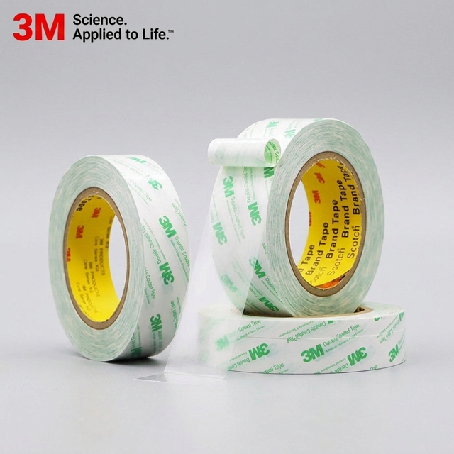 3M 55256P Translucent PET Double Sided Tape Good Dimensional Stability Industrial Label Nameplate Bonding Tape